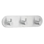 Smedbo - Design Hook Triple Self Adhesive Brushed Stainless Steel - Brushed Stainless Steel