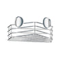Smedbo - BESLAGSBODEN Single Corner Shower Basket - Polished Chrome on Stainless Steel