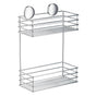 Smedbo - BESLAGSBODEN Double Shower Basket - Polished Chrome on Stainless Steel