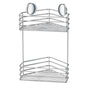 Smedbo - BESLAGSBODEN Double Corner Shower Basket - Polished Chrome on Stainless Steel