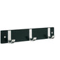 Smedbo - BESLAGSBODEN Coat Rack, Triple - Black Wood/Satin Aluminium