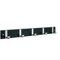 Smedbo - BESLAGSBODEN Coat Rack, Five Hooks - Black Wood/Satin Aluminium