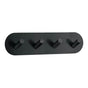 Smedbo - Quad Hook Blk Self Adhesive - Black