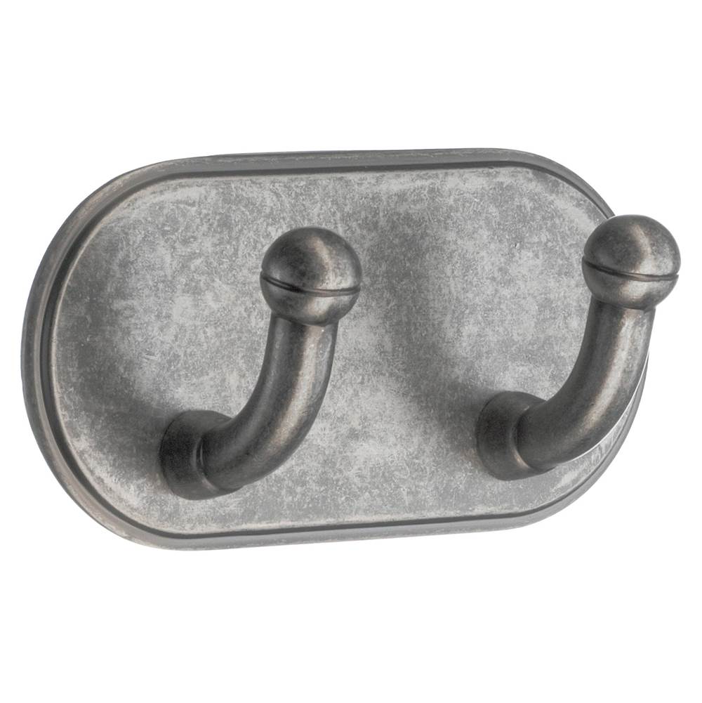 Smedbo - DOUBLE HOOK SELFADHESIVE PEWTER FINISH - Pewter