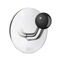 Smedbo - Design Single Hook Stainless Polished/Black Knob - Stainless Polished/Black