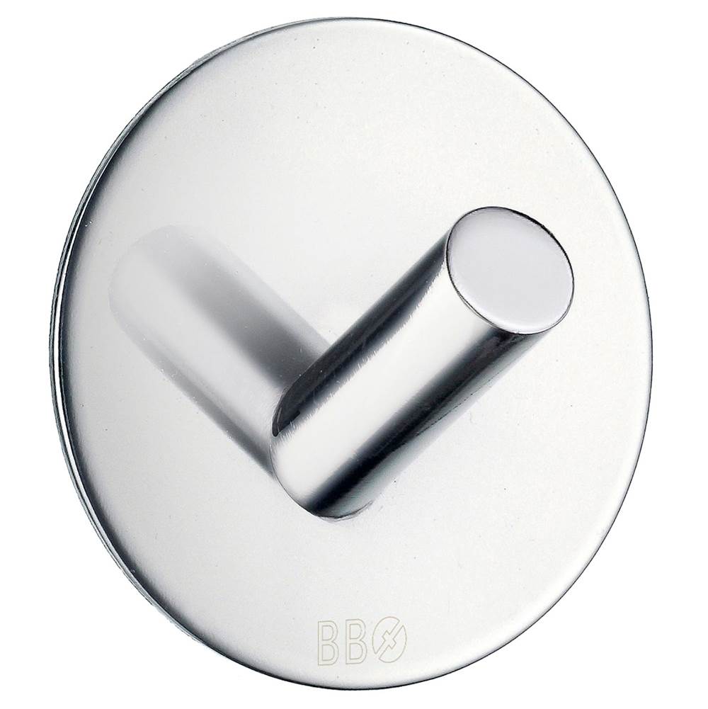 Smedbo - Self-Adhesive Hook Polished Stainless Steel - Polished Stainless Steel