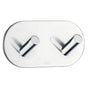 Smedbo - Self-Adhesive Hook Polished Stainless Steel - Polished Stainless Steel