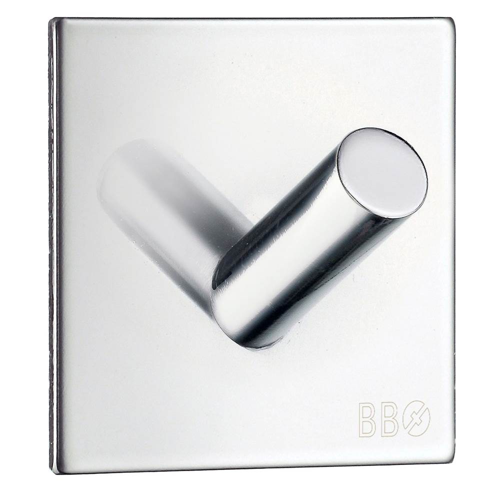 Smedbo - Self-Adhesive Hook Polished Stainless Steel - Polished Stainless Steel