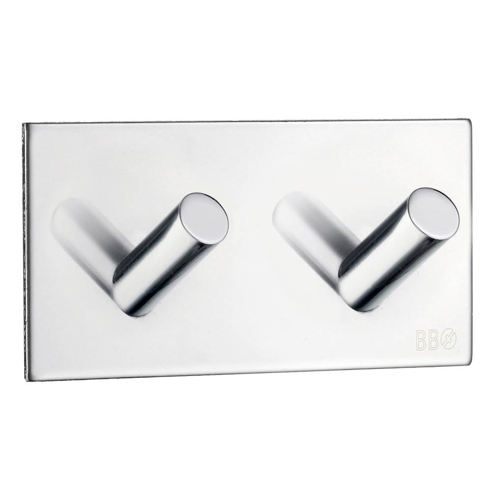 Smedbo - Self-Adhesive Hook Polished Stainless Steel - Polished Stainless Steel