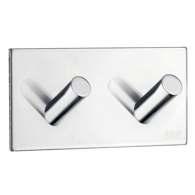 Smedbo - Self-Adhesive Hook Polished Stainless Steel - Polished Stainless Steel