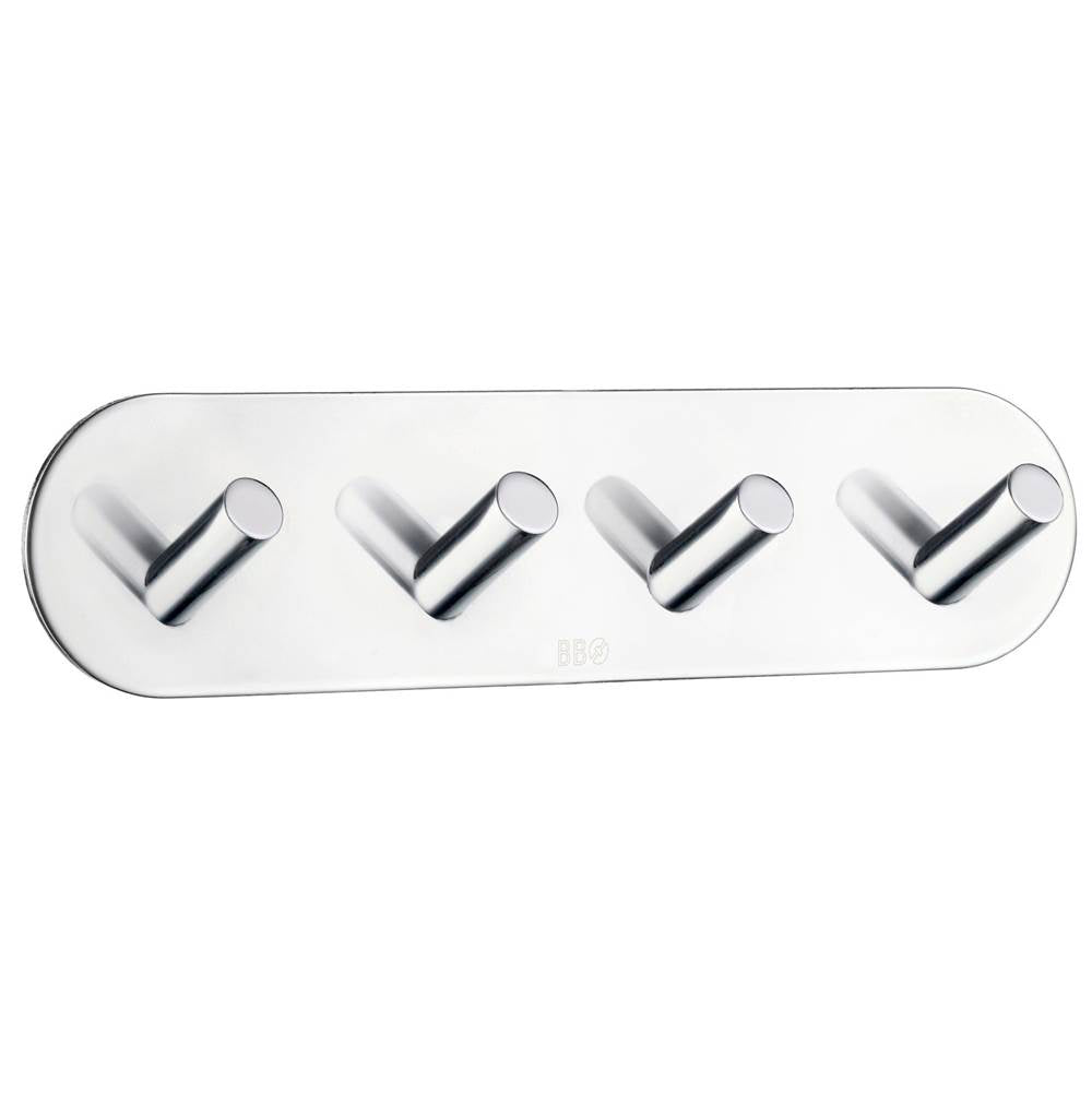 Smedbo - Quad Hook Pc Self Adhesive - Polished Chrome