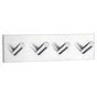 Smedbo - Quad Hook P Ss - Polished Stainless Steel