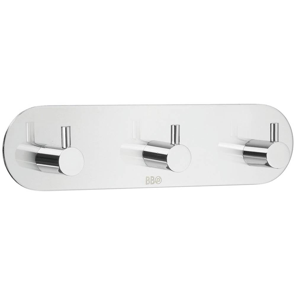 Smedbo - BESLAGSBODEN Design Triple Hook - Polished Stainless Steel