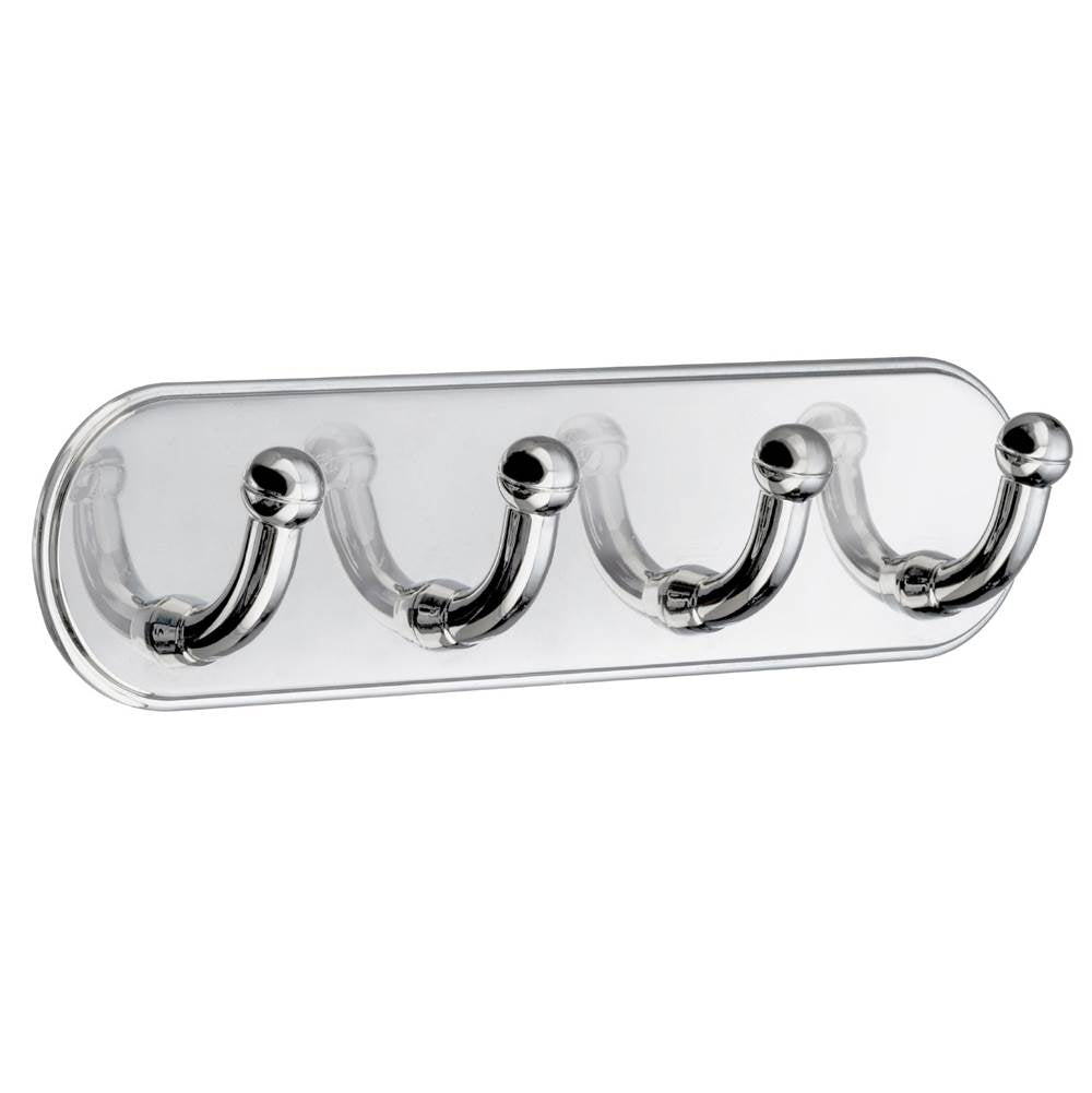 Smedbo - QUADRUPLE HOOK SELF ADHESIVE CHROME FINISH - Chrome