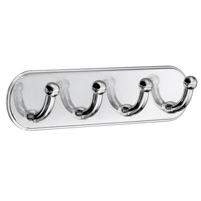 Smedbo - QUADRUPLE HOOK SELF ADHESIVE CHROME FINISH - Chrome
