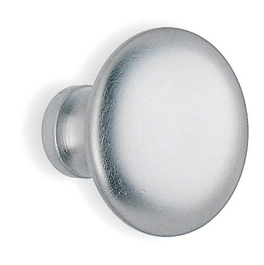 Smedbo - Plain Round Knob 1 1/2'' Bc. - Brushed Chrome