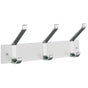 Smedbo - BESLAGSBODEN Coat and Hat Rack, Triple - White Wood/Satin Aluminium