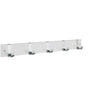 Smedbo - BESLAGSBODEN Coat Rack, Five Hooks - White Wood/Satin Aluminium