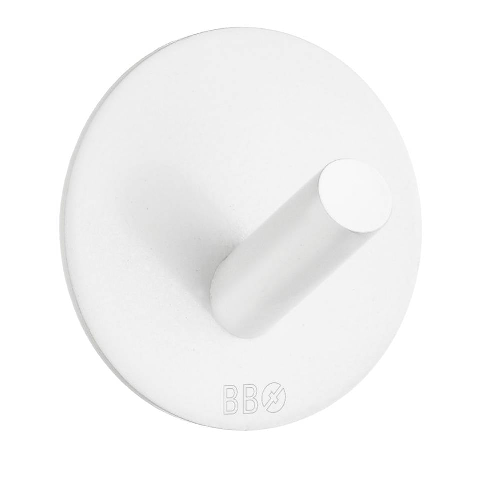 Smedbo - Self-Adhesive Hook White Stainless Steel - White Stainless Steel