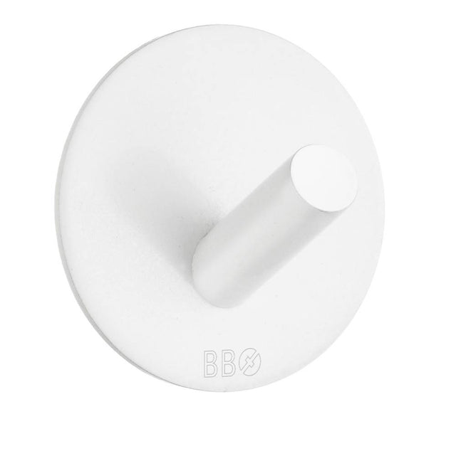 Smedbo - Self-Adhesive Hook White Stainless Steel - White Stainless Steel