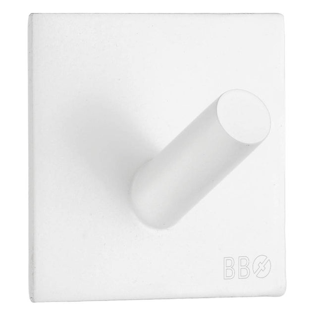 Smedbo - Self-Adhesive Hook White Stainless Steel - White Stainless Steel