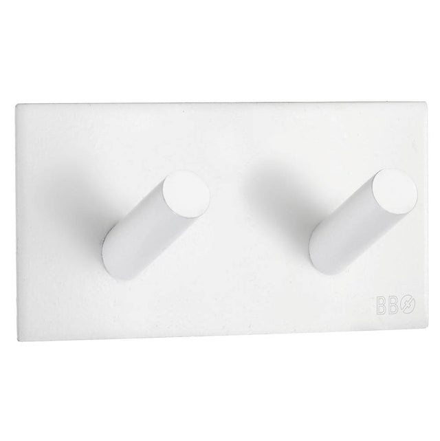 Smedbo - Self-Adhesive Hook White Stainless Steel - White Stainless Steel