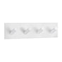 Smedbo - Quad Hook Matt Wht Self Adhesi - Matt White