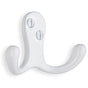 Smedbo - Double Coat Hook 1 3/4'', White - White