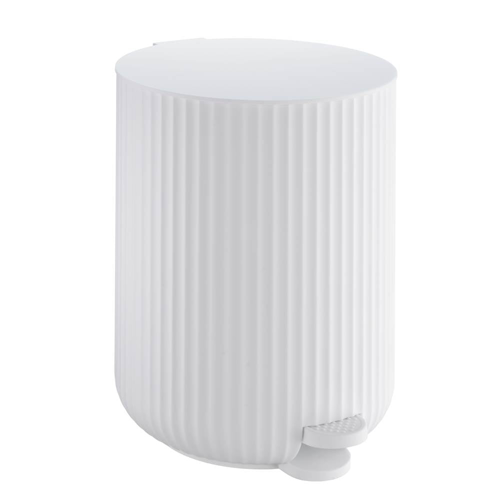 Smedbo - Pedal Bin, 1 Gal Soft Close- White Polyresin - White