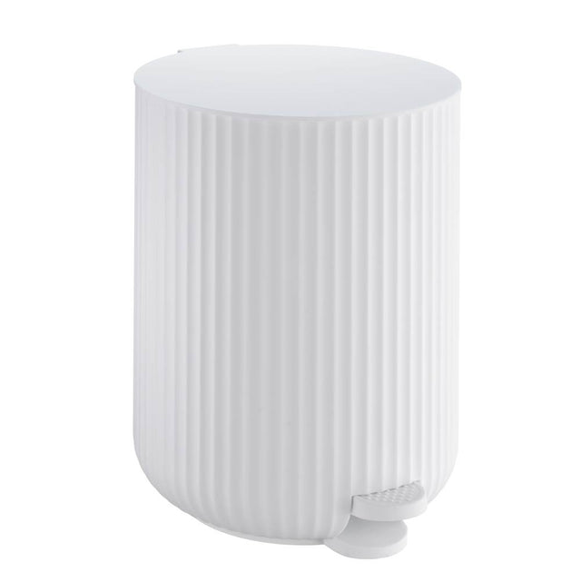 Smedbo - Pedal Bin, 1 Gal Soft Close- White Polyresin - White