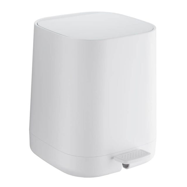 Smedbo - Pedal Waste Bin- White Soft Close Lid - White