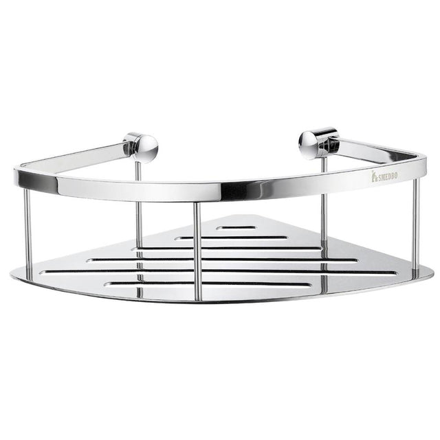 Smedbo - SIDELINE Design Corner Soap Basket - Polished Chrome