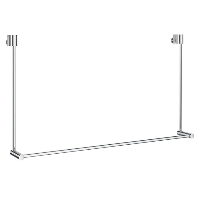 Smedbo - NO DRILL TOWEL RAIL FOR SHOWER GLASS - Polished Chrome