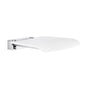 Smedbo - Wall mount fold down seat - polished chrome and white - White