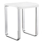 Smedbo - OUTLINE Shower Chair - Chrome Aluminum White Polypropylene