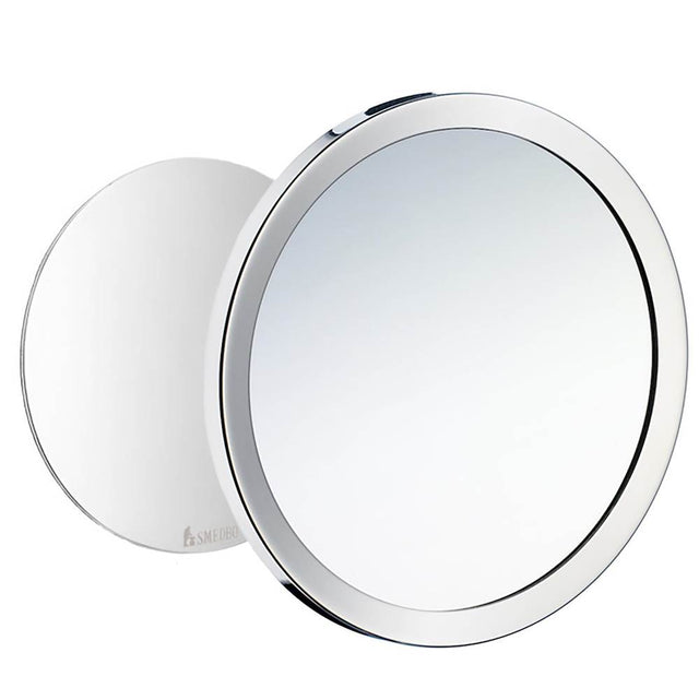 Smedbo - Shaving Make Up Mirror Self Adhesive/Magnet Pc - Polished Chrome
