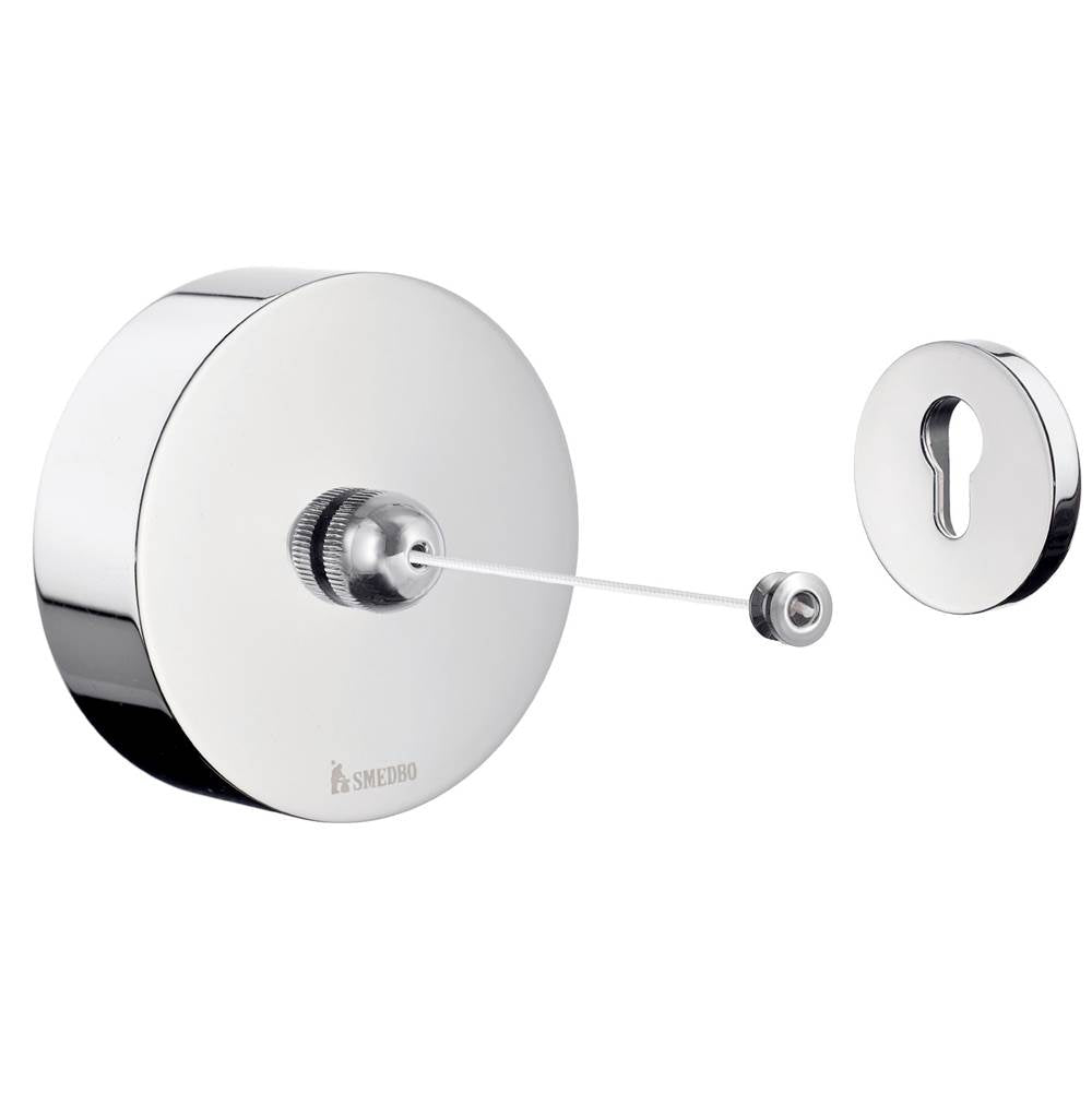 Smedbo - Retractable Clothes Line Length 8 Ft Pc - Polished Chrome