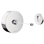 Smedbo - Retractable Clothes Line Length 8 Ft Pc - Polished Chrome