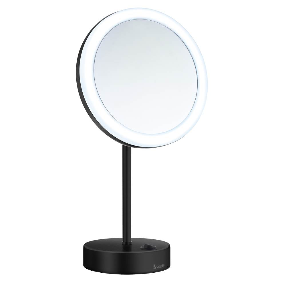 Smedbo - LED battery operated Make-up mirror - Matt Black