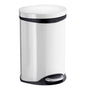 Smedbo - Step Trash Bin - Stainless Steel/White - 1 1/2 Gallon - White