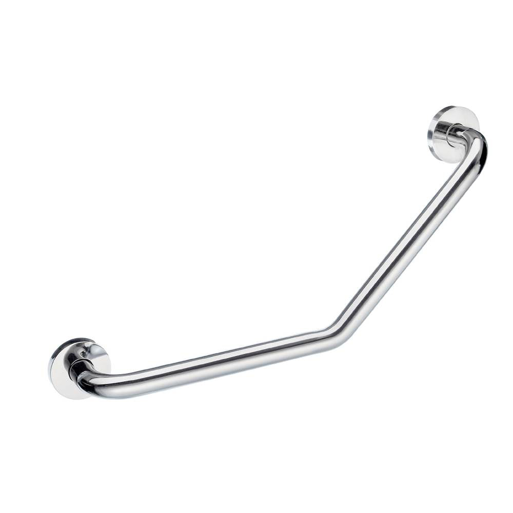 Smedbo - Living Grab Bar- V-Form- Stainless Steel 1'' Diameter - Length 19 1/2'' - Stainless Steel