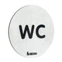 Smedbo - Wc Water Closet Sign - Brushed Stainless Steel