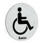 Smedbo - Restroom Sign Handicapped Brushed - Brushed Stainless Steel