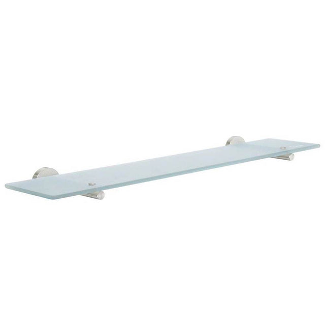 Smedbo - Home Frosted Glass Bathroom Shelf - Brushed nickel