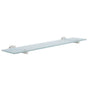 Smedbo - Home Frosted Glass Bathroom Shelf - Brushed nickel