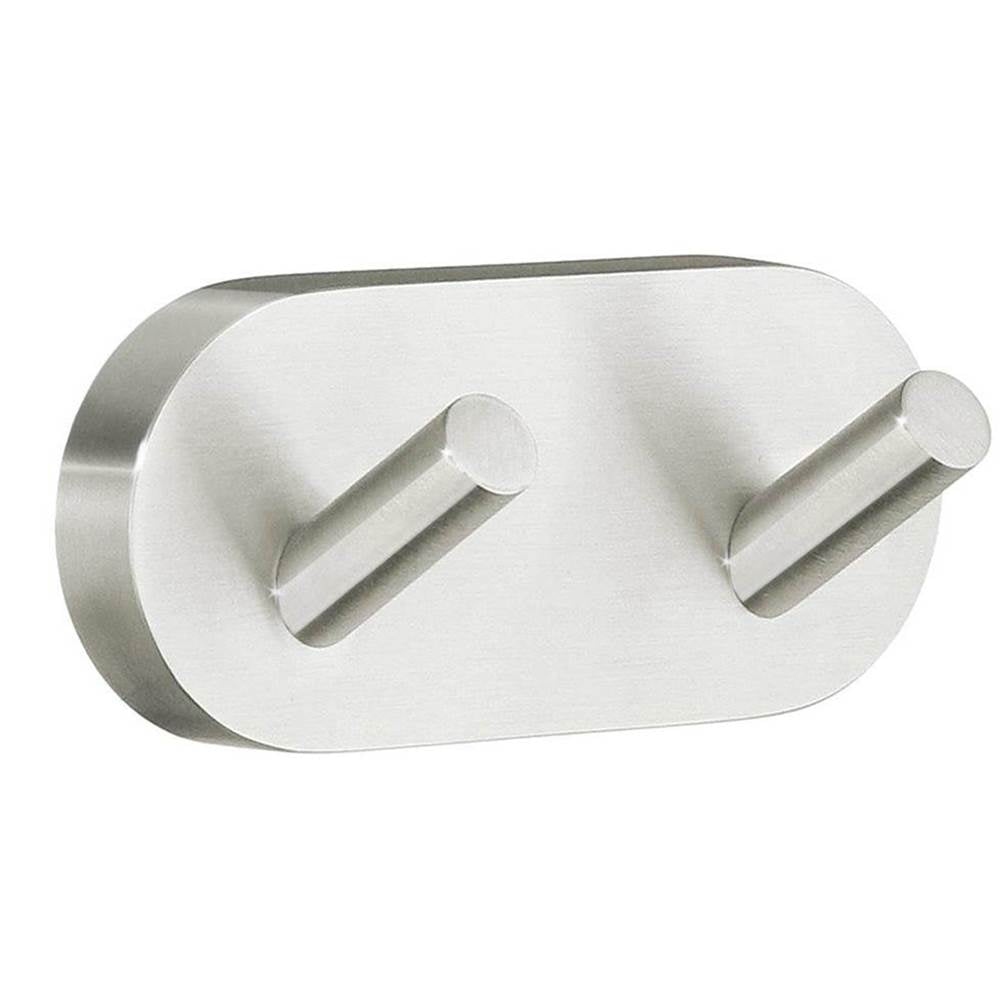 Smedbo - Home Double Towel Hook - Brushed nickel