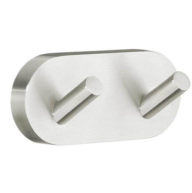 Smedbo - Home Double Towel Hook - Brushed nickel