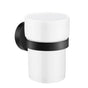 Smedbo - Home Holder With Porcelain Tumbler Black - Matte Black