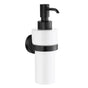 Smedbo - Home Holder With Porcelain Soap Dispenser Black - Matte Black
