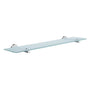 Smedbo - Home 24'' Shelf Frst Glass/Pc - Frosted Glass Polished Chrome